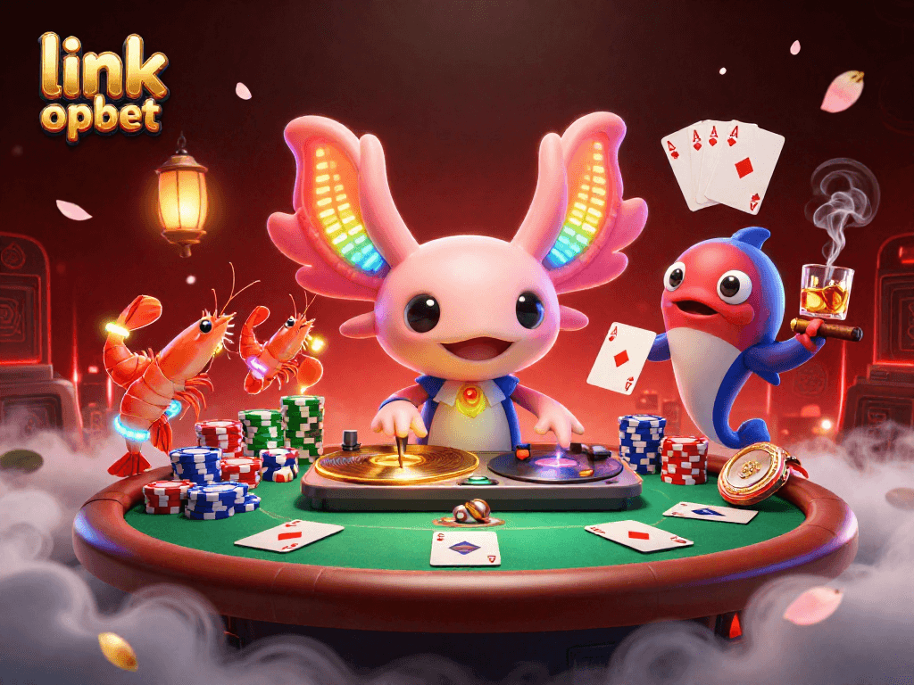 Engage with link oxbet at the vibrant 3D casino scene filled with animated creatures.