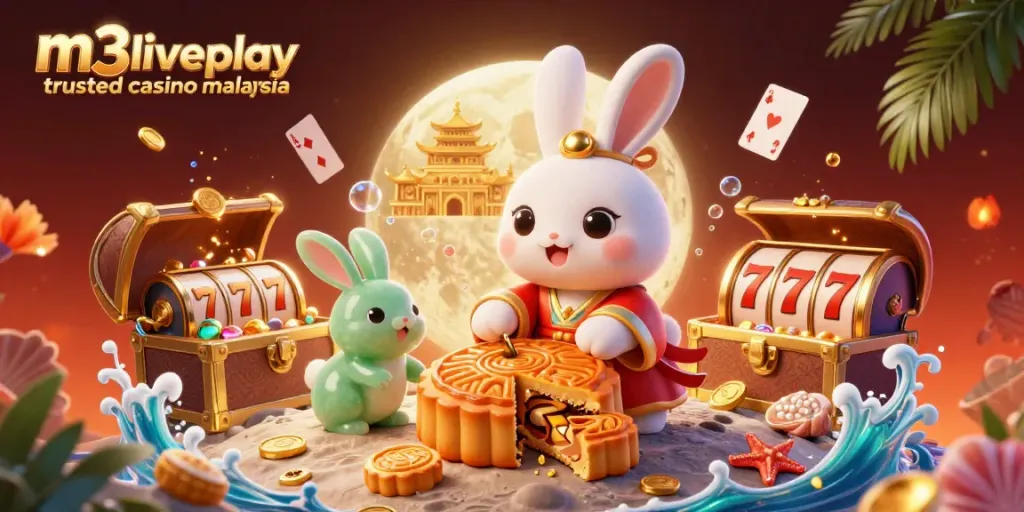 Experience the excitement of m3liveplay trusted casino malaysia with vibrant casino-themed 3D illustration.