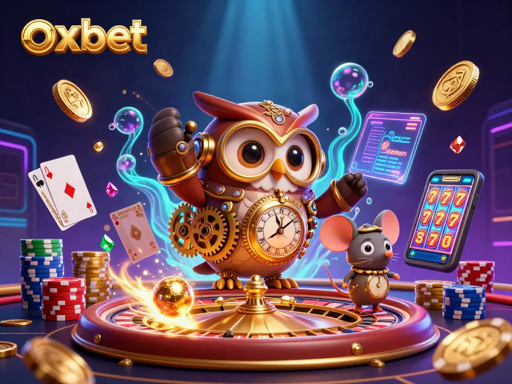 Experience the thrill of betting at Oxbet while winning cascading coins and spinning roulette wheels.